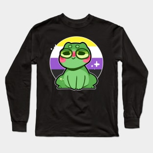 pride frog- Nonbinary Variant Long Sleeve T-Shirt